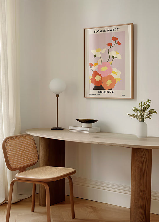 Mercato dei fiori. Manifesto di Bologna