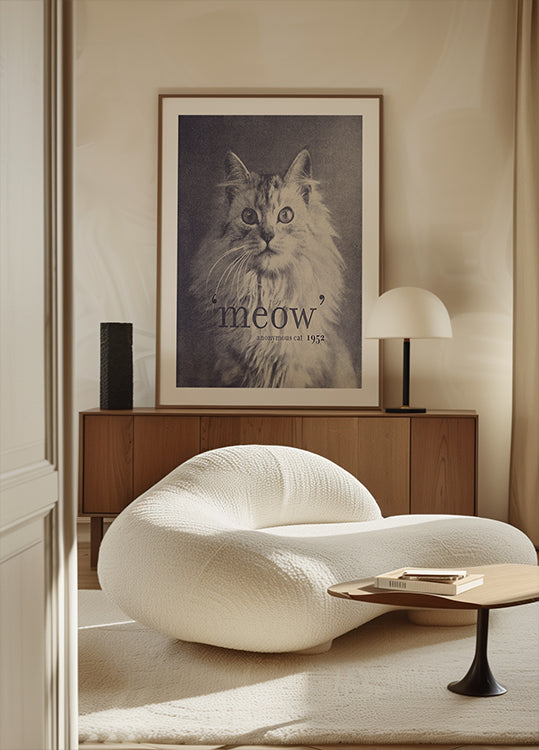 Poster con citazione famosa del gatto