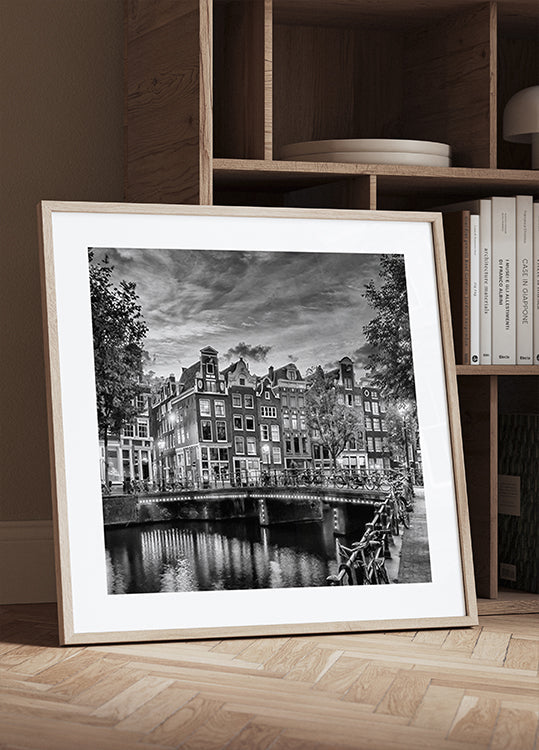 AMSTERDAM Impressione idilliaca da Single - Poster monocromatico