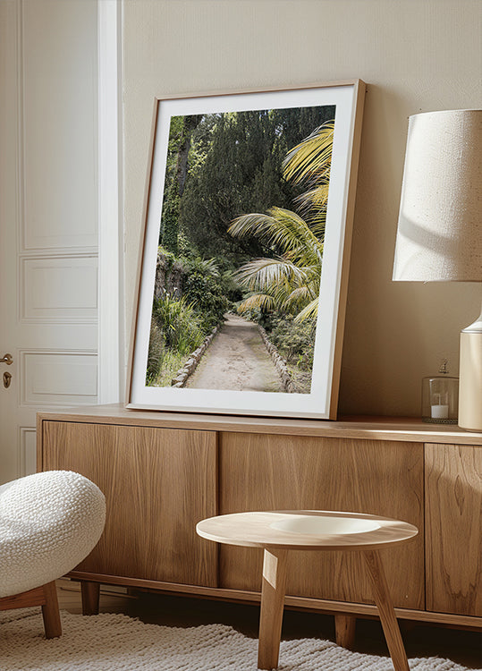 Poster di passeggiata tropicale