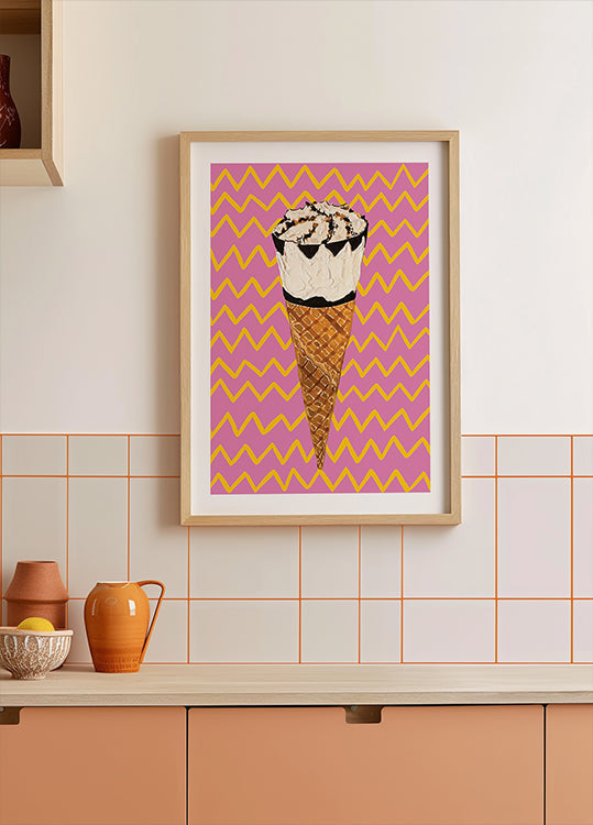 Poster Cornetto Rosa
