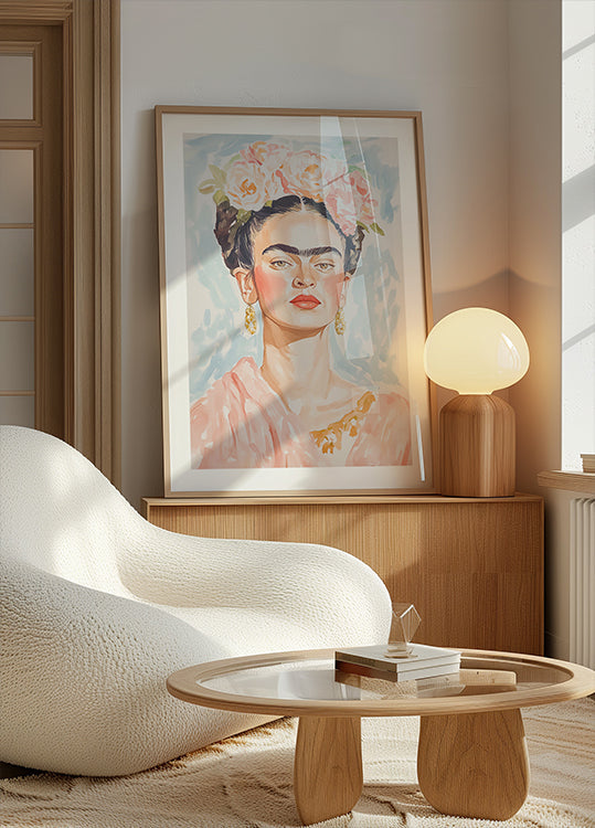 Poster a colori pastello Frida