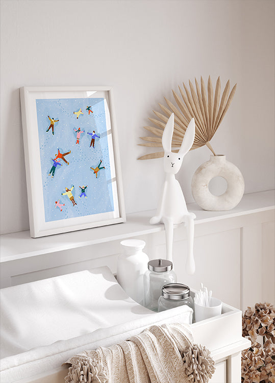 Poster delizia degli angeli innevati