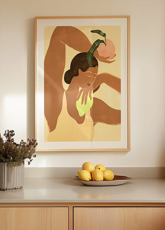 Poster di limone e mela