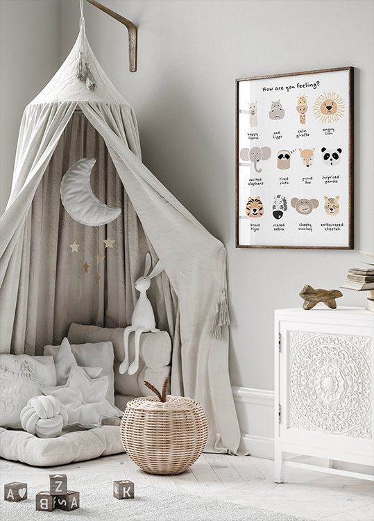 Stampa di emozioni meditative calmanti per bambini 1 poster