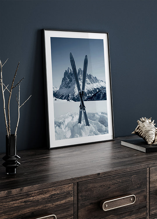 Poster di sci incrociati