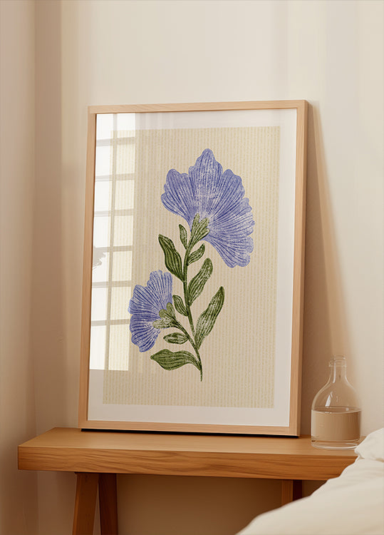 Poster di fiori d'epoca