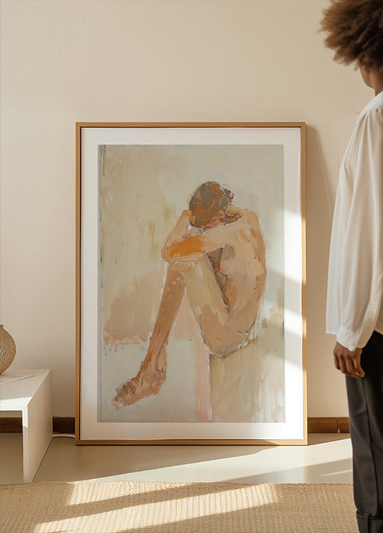 Poster di donna nel bagno