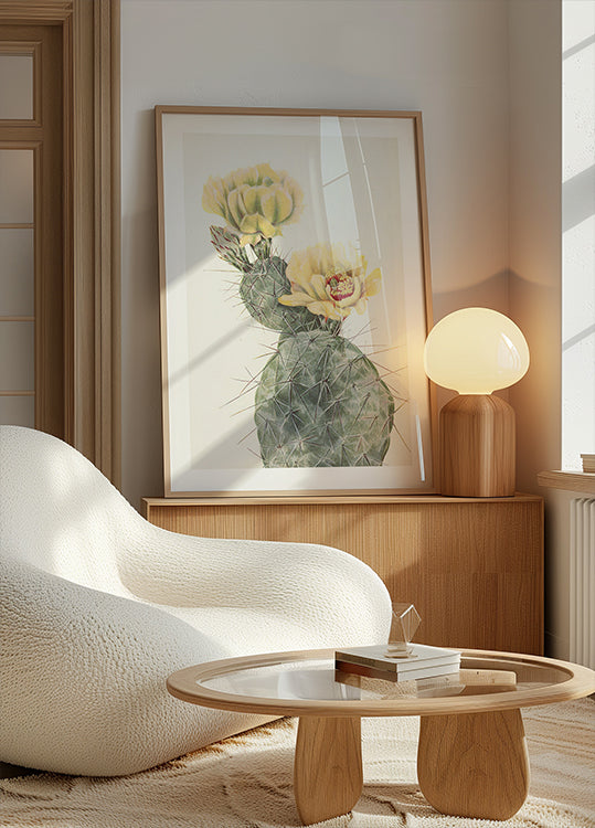 Fico d'India del Missouri dai fiori di campo nordamericani (1925) di Mary Vaux Walcott. Manifesto