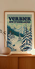 Verbier Switzerland Ski Poster Plakat - Posterbox