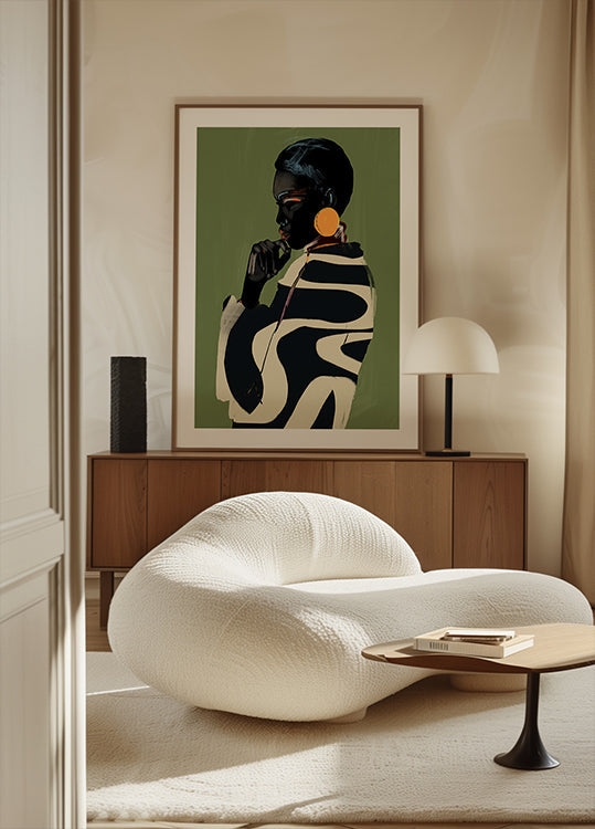 Poster di audace contemplazione