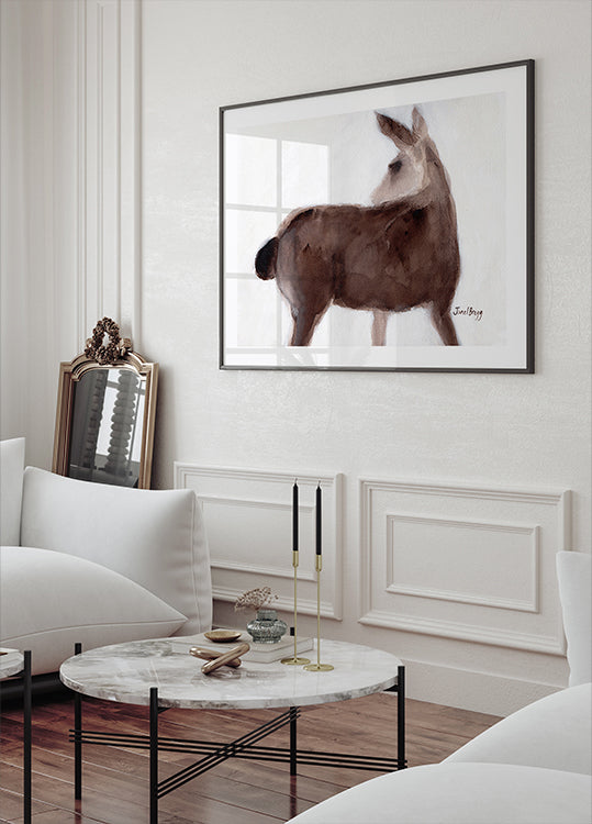 Poster di cervi su Creekside Lane