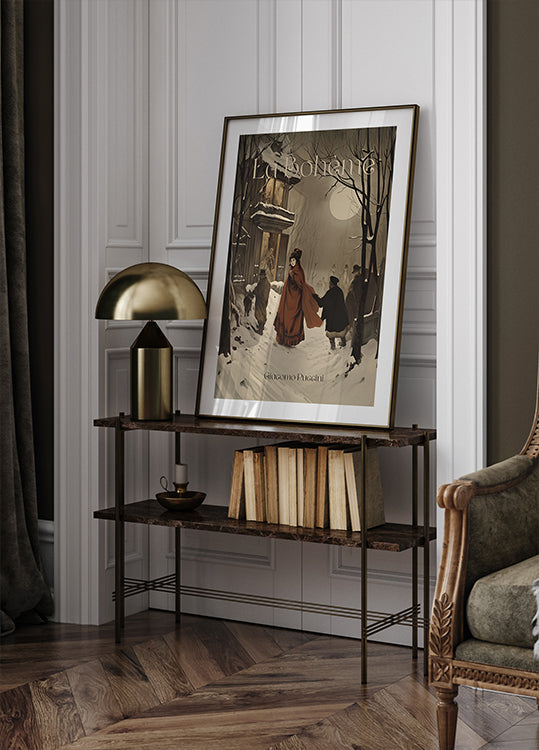 L'opera La Bohème cattura un manifesto invernale