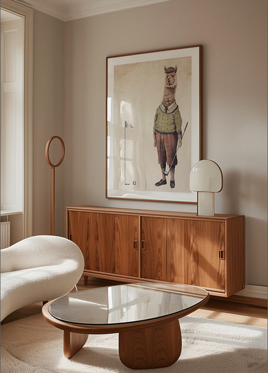 Poster del club di golf dell'Alpaca