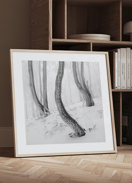 Poster della foresta ghiacciata