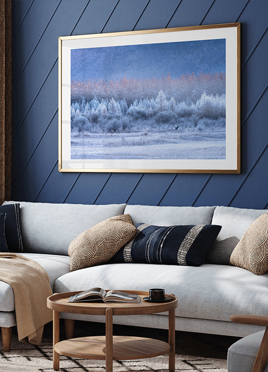 Poster delle sfumature autunnali e invernali