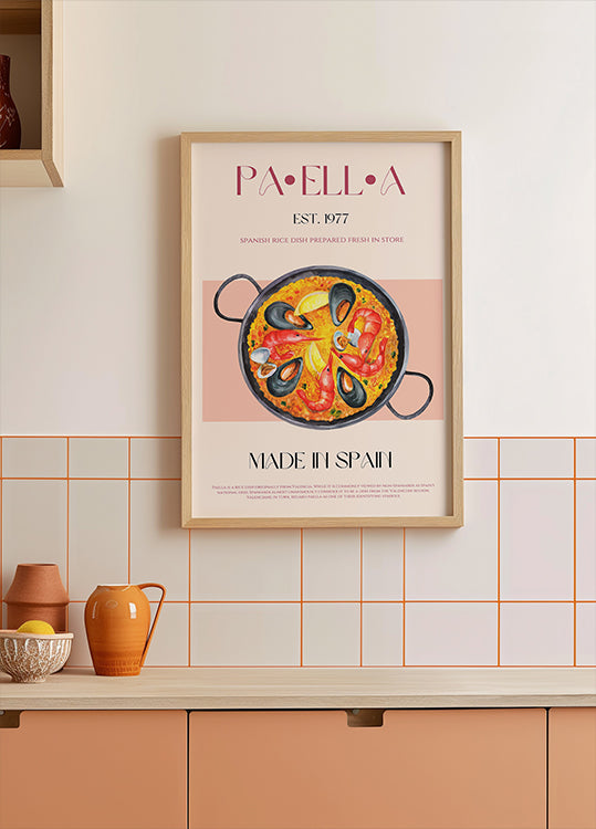 Poster di delizia della paella