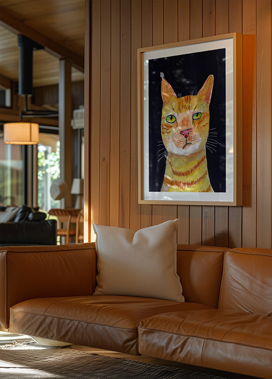 Poster del gatto rosso