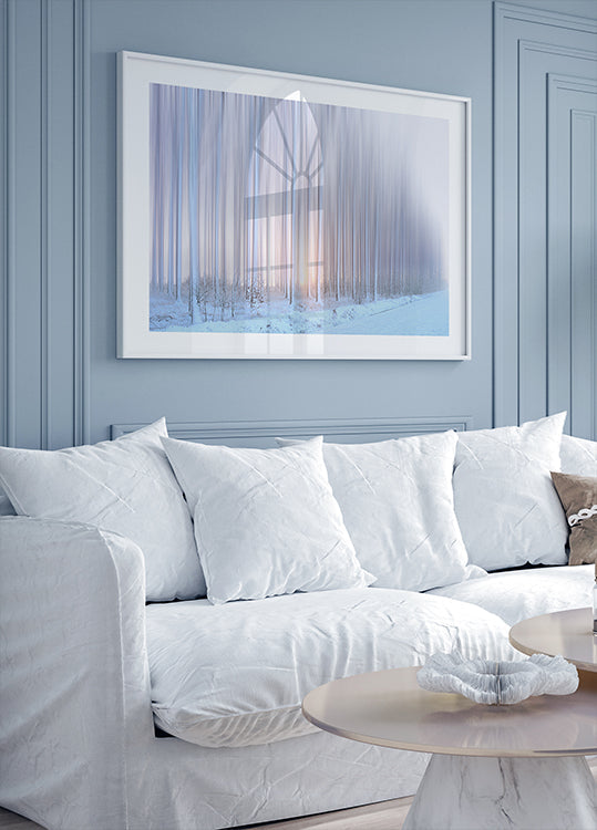 una cortina di alberi Poster