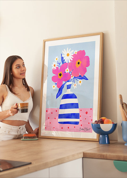 Vaso di fiori massimalista