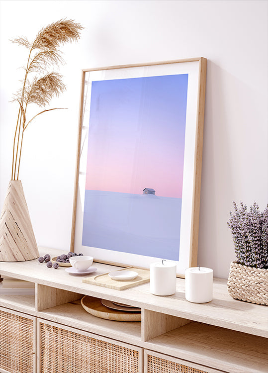 Manifesto dell'alba a Biei