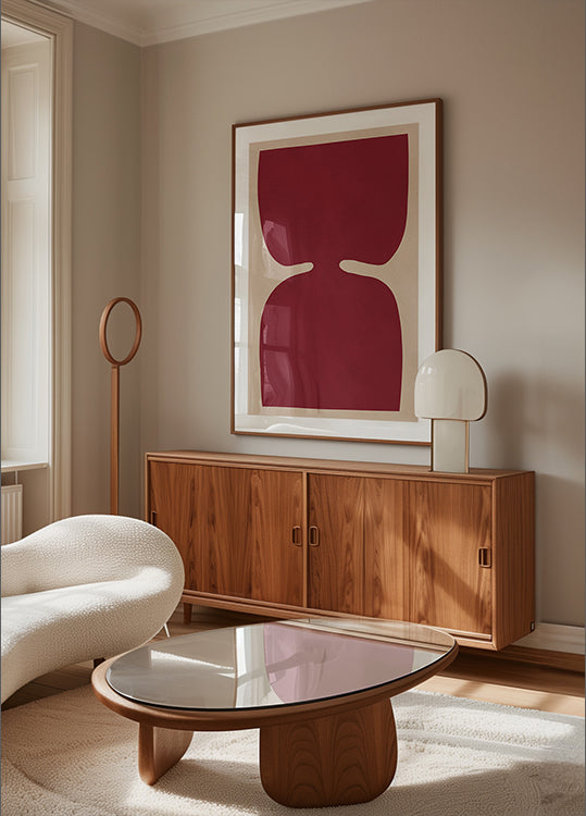 Poster di riflessione cremisi