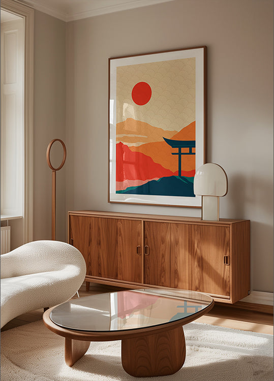 Poster di delizia al tramonto