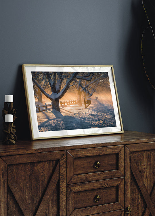 Poster dopo la tempesta di neve