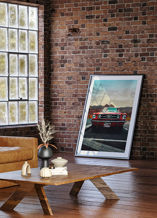 Poster d'amore per auto d'epoca