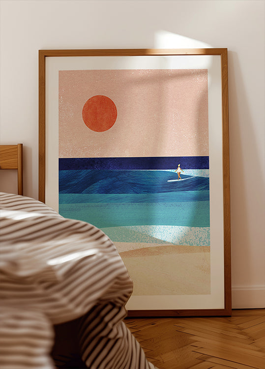 Manifesto della ragazza del surf