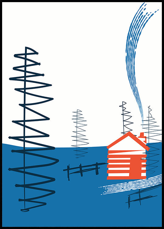 Cozy Cabin Retreat Plakat - Posterbox