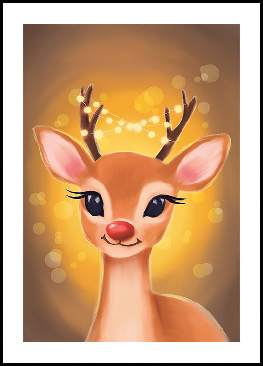 Christmas Deer Plakat - Posterbox
