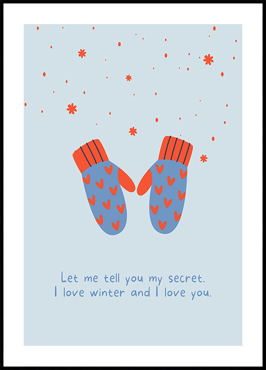 I love winter and i love you Plakat - Posterbox