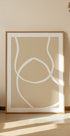 Beige Lines 04 Plakat - Posterbox