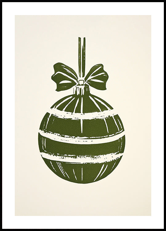 Christmas Ornament Green Plakat - Posterbox