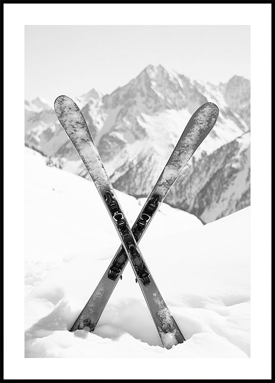Skies Apls Black and White Plakat - Posterbox