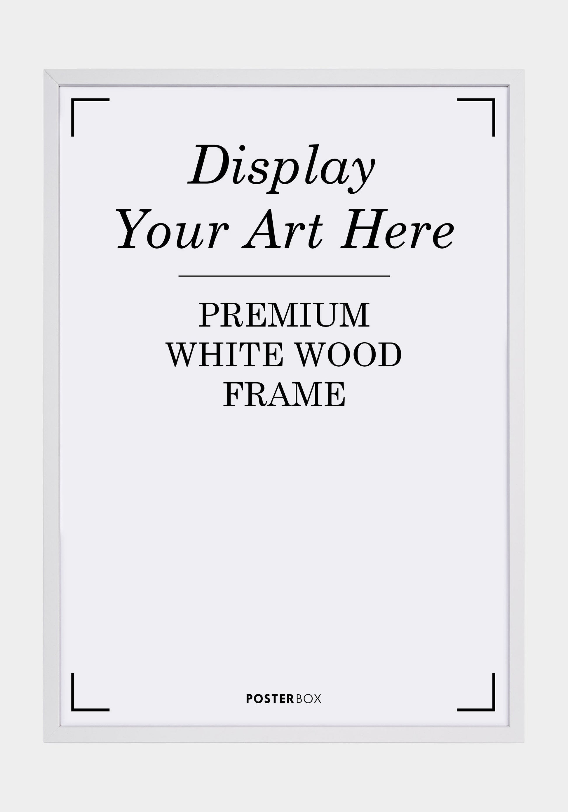 Premium Wood frame Nielsen White - Posterbox