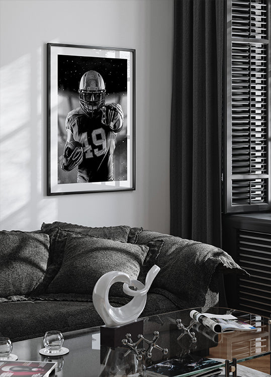 American Football Player Plakat - Posterbox.dk