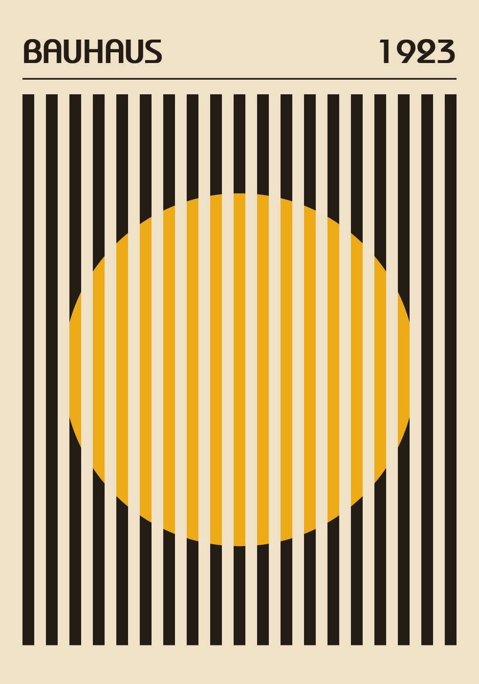 Bauhaus Circle Plakat - Posterbox.dk