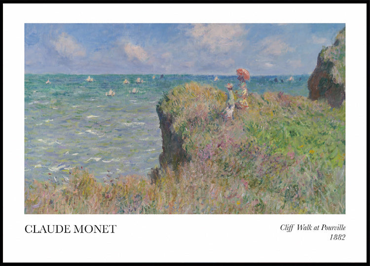 Cliff Walk at Pourville Plakat - Posterbox.dk