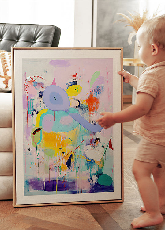 Poster Color Splash Elefante - Posterbox.it