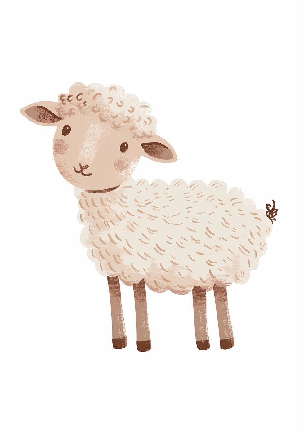 Cute Sheep Plakat - Posterbox.dk