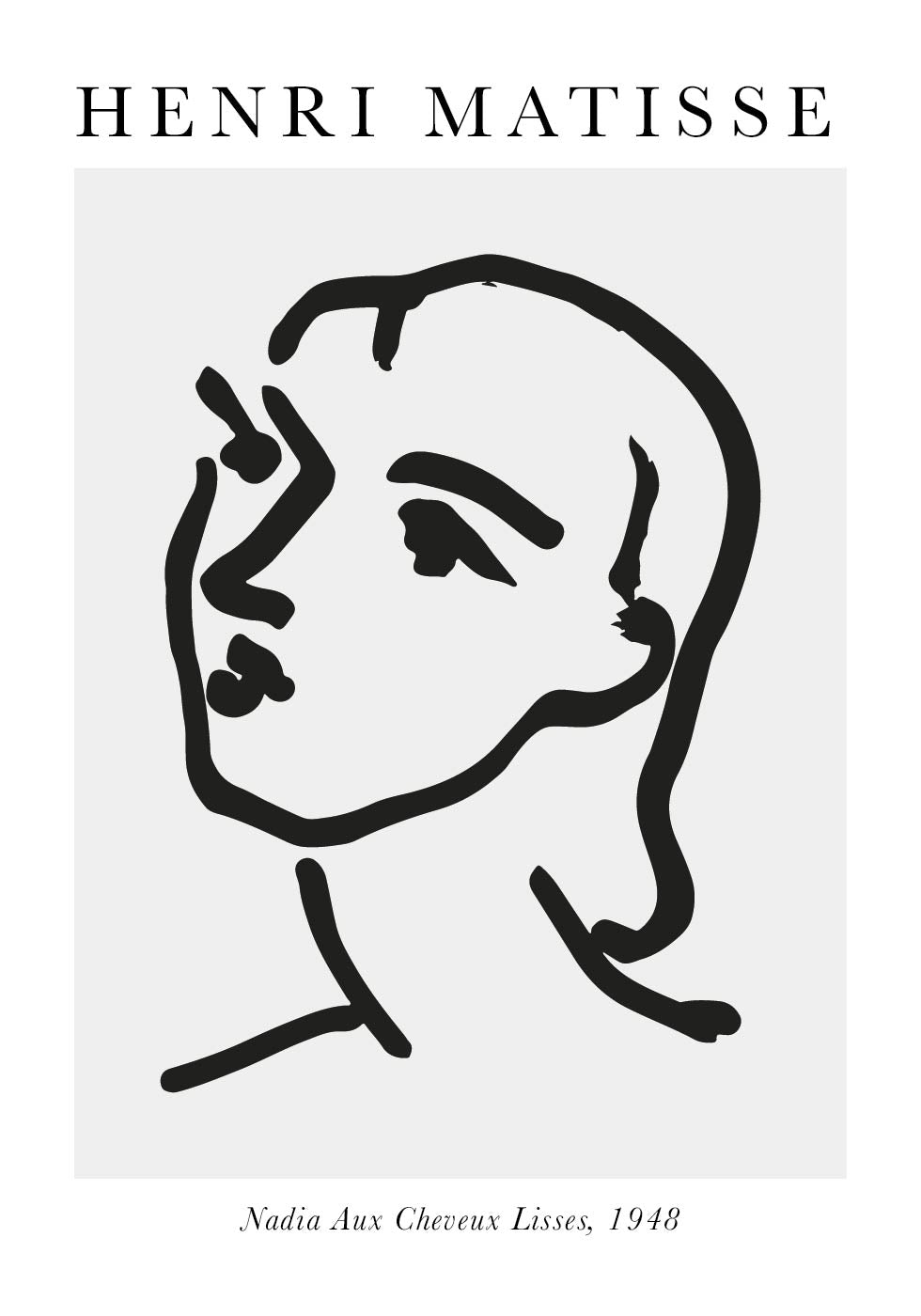 H. Matisse Nadia Aux Cheveux Lisses Plakat - Posterbox.dk