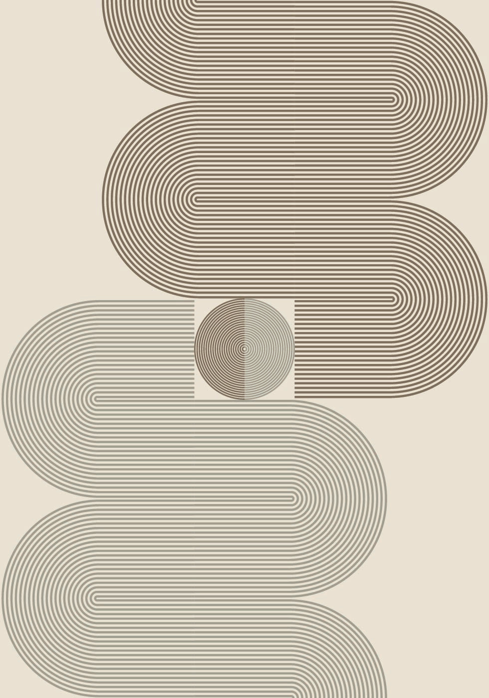 Layered Arch Lines Plakat - Posterbox