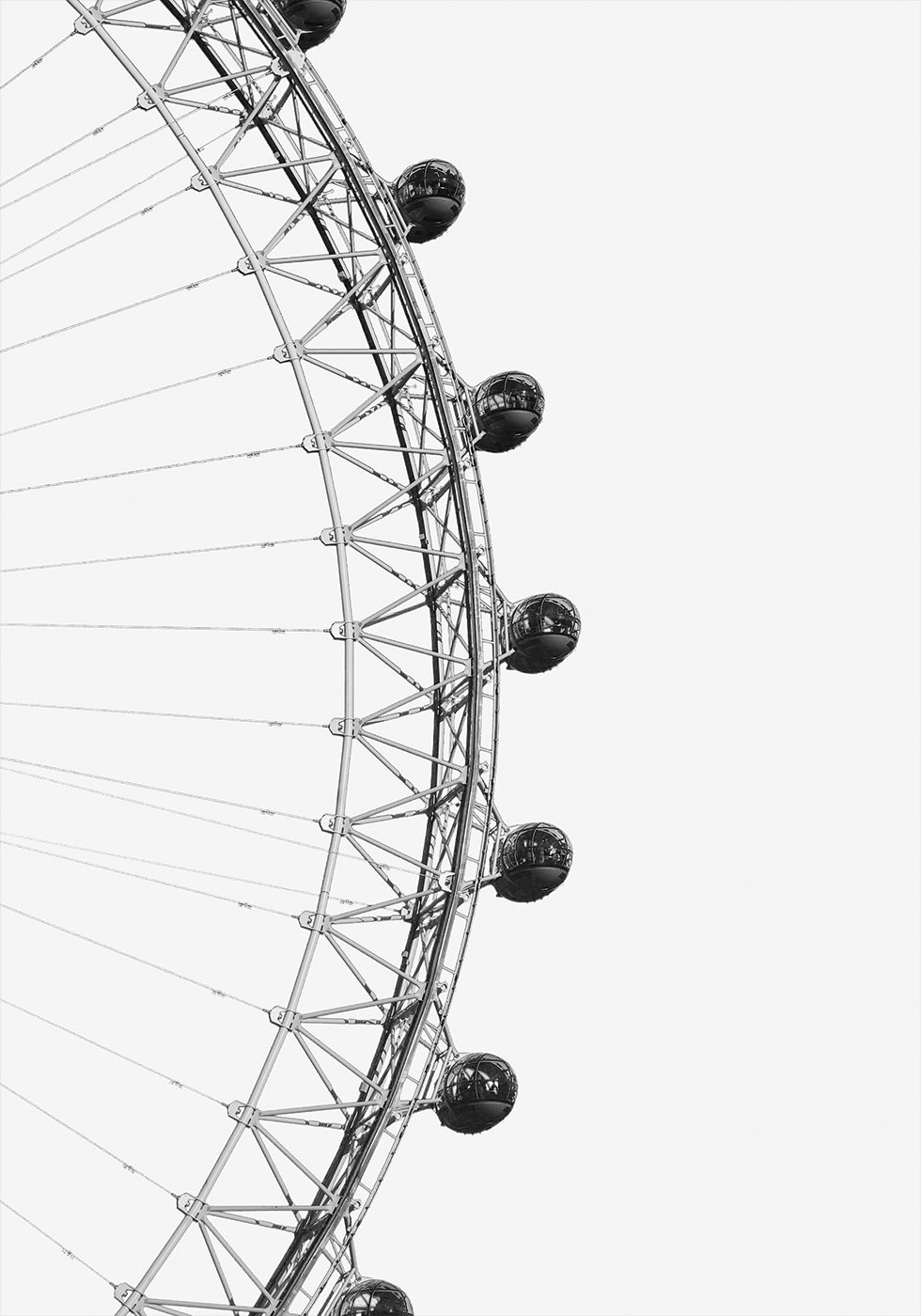 London Eye Minimalist Plakat - Posterbox.dk
