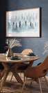 Misty Watercolor Forest Plakat - Posterbox.dk