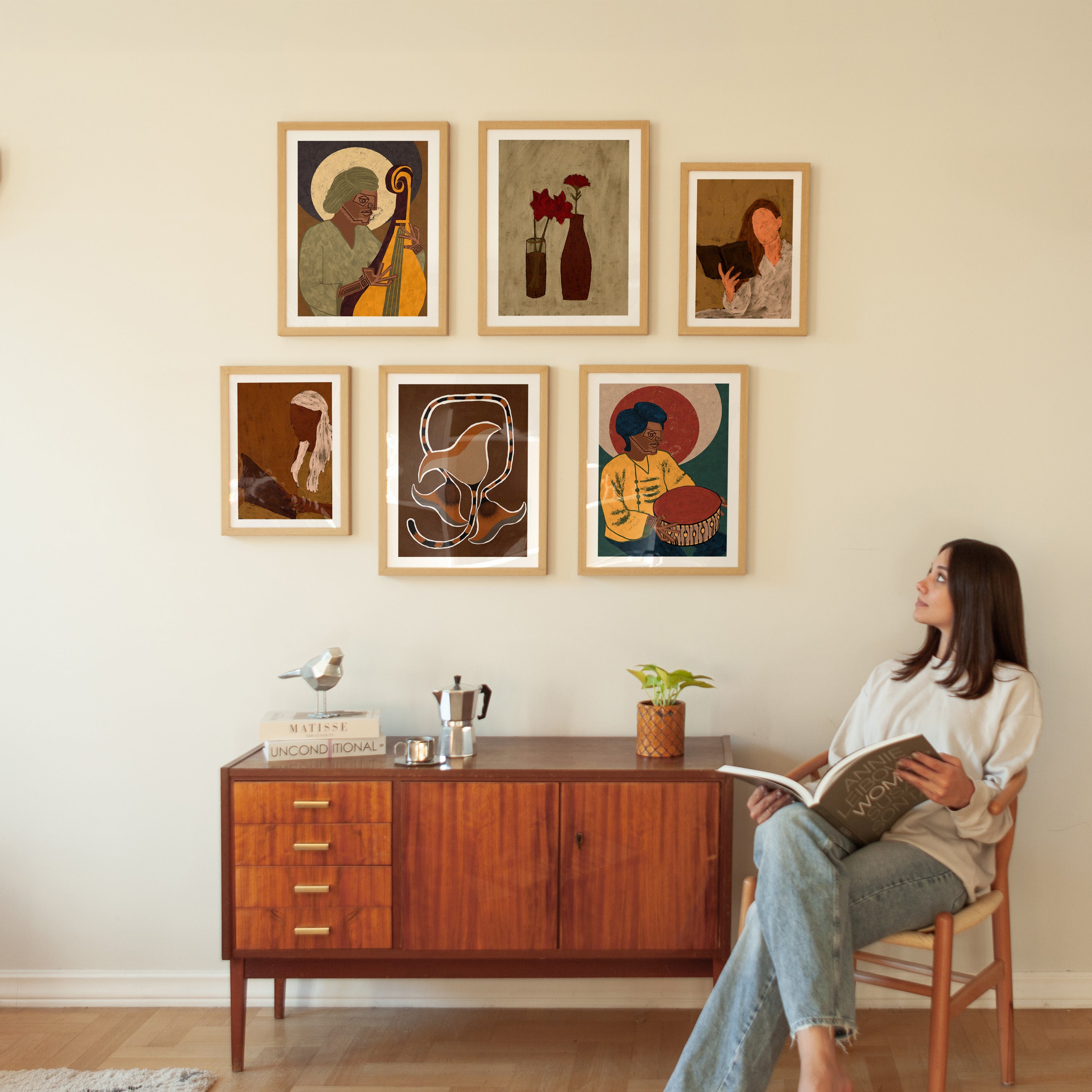 Modern Art Gallery Wall Set Plakat - Posterbox