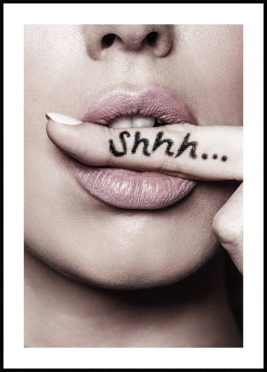 Shhh… Plakat - Posterbox.dk