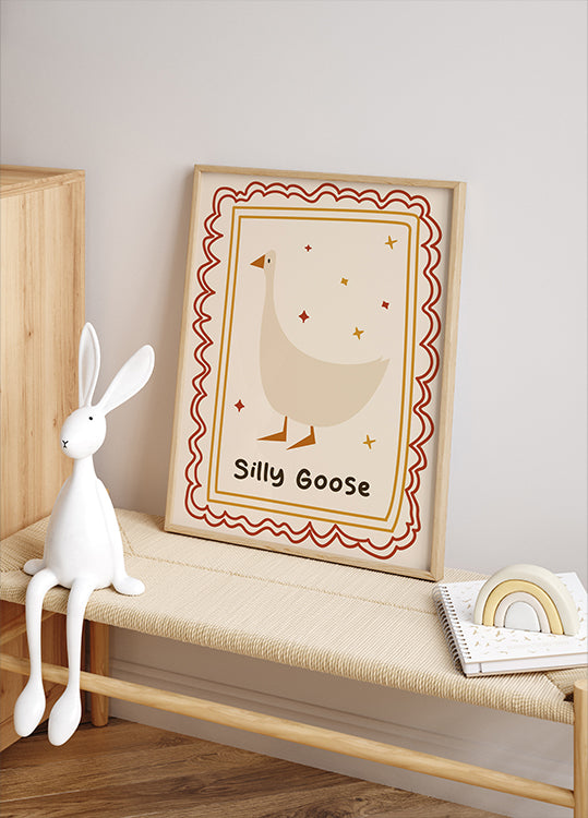 Silly Goose Illustration Plakat - Posterbox.dk