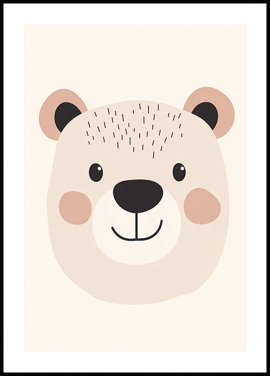 Smiling Bear Plakat - Posterbox.dk